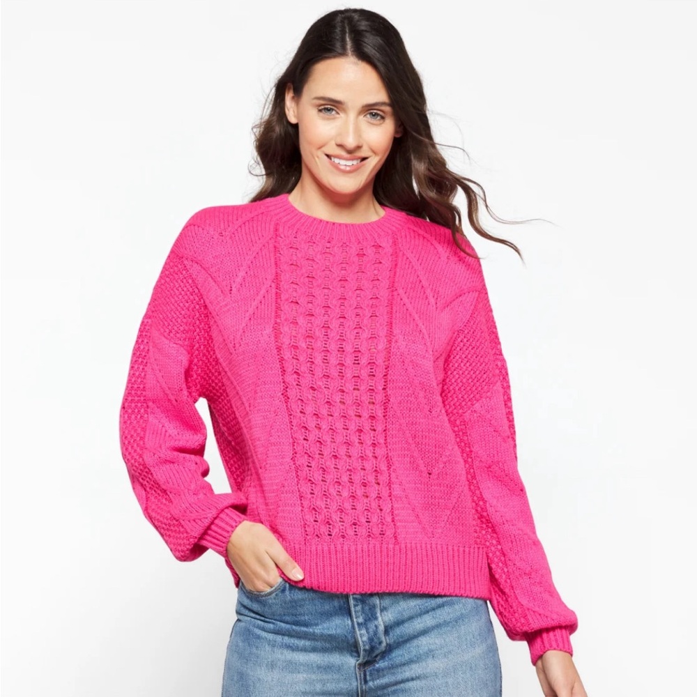 RD Style's Ryan Cable Knit Crew Neck Sweater